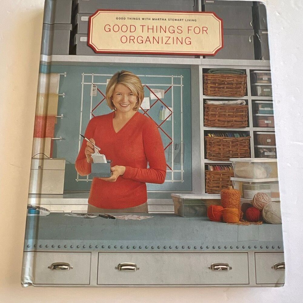 Vtg MARTHA STEWART Living Good Things for Organizing Hardcover Book 2001 Home